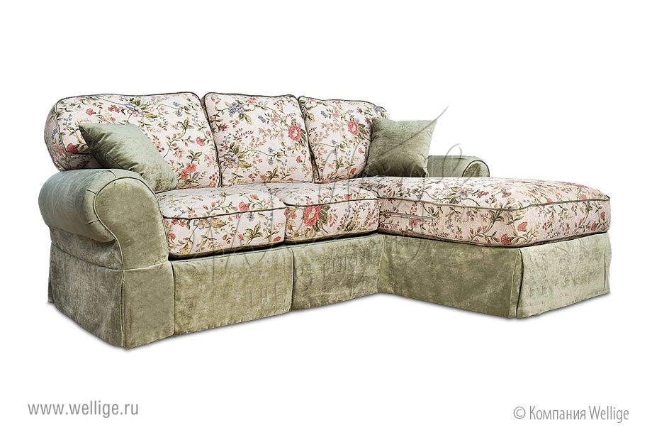 Фото - 1 - "Рафаэль" диван 3-х местный с оттоманкой