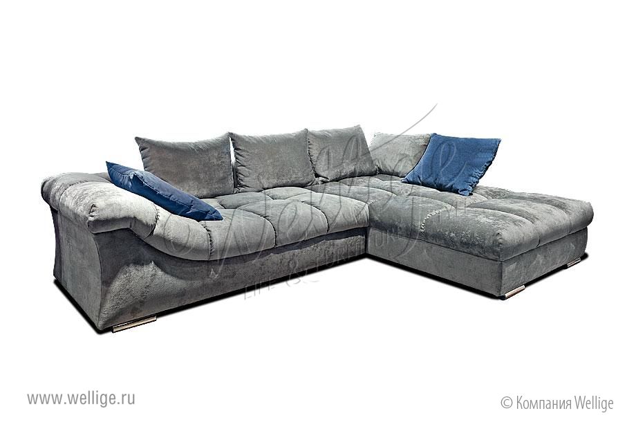 Фото - 1 - "Лаунж" диван с оттоманкой