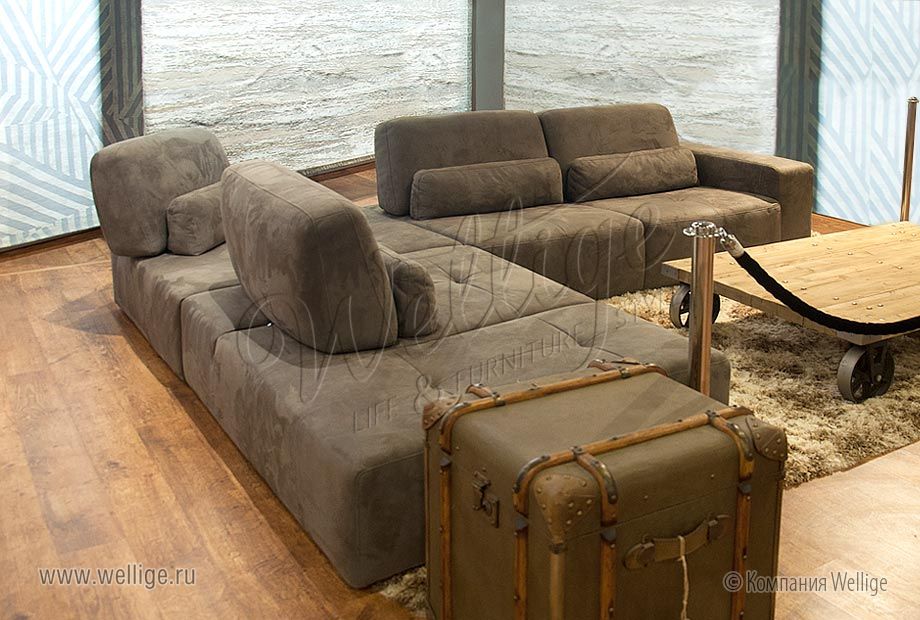 Фото - БАКСТЕР угловой диван с оттоманкой  #3
