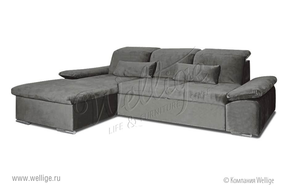 Фото - 1 - "Престон" диван с оттоманкой