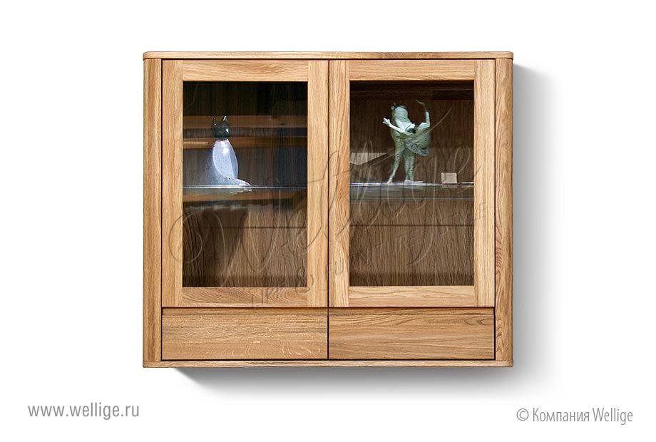 Фото - 1 - Шкаф навесной 2-х секц. "Норд" (с ящиками)