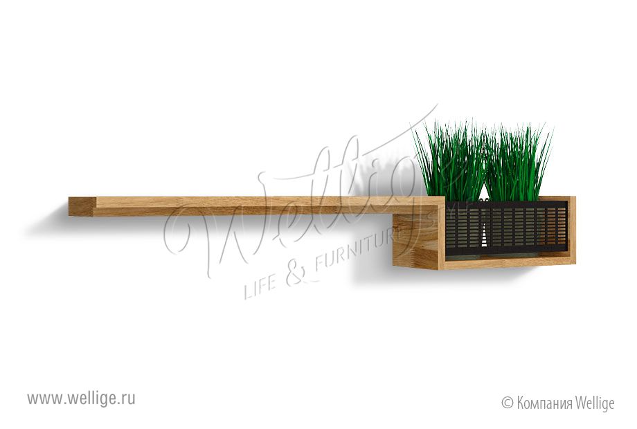 Фото - 1 - Полка с нишей "Cube Design"