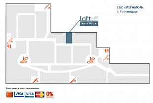 схема прохода Loft в СБС «MEGAMALL»